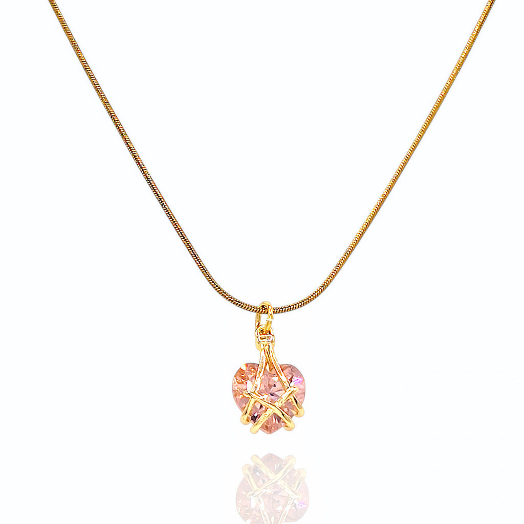 Colar Pink Heart