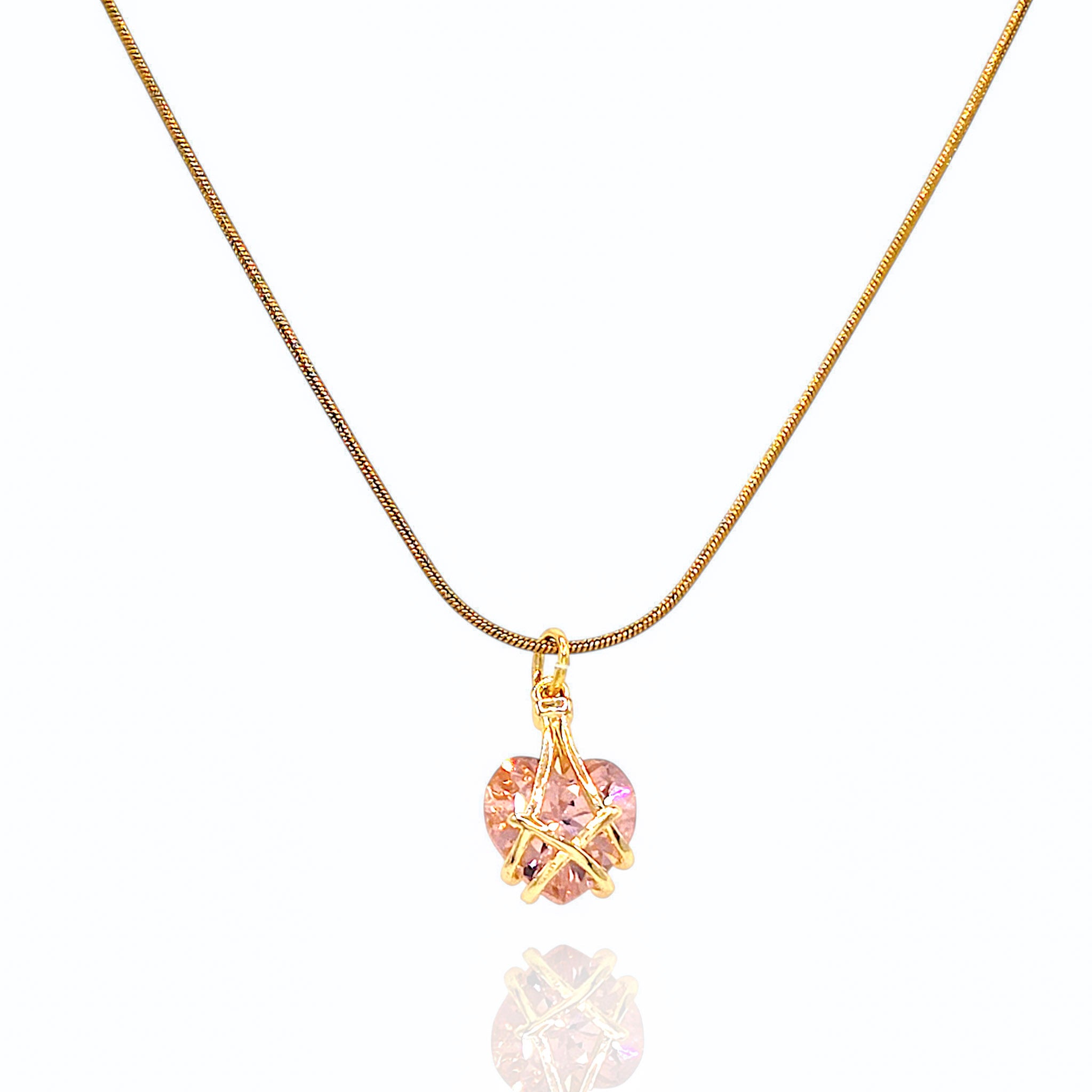 Colar Pink Heart