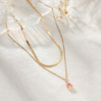 Colar Celestia Pink 2 peças