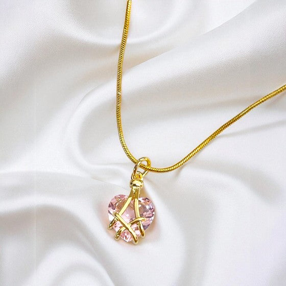 Colar Pink Heart