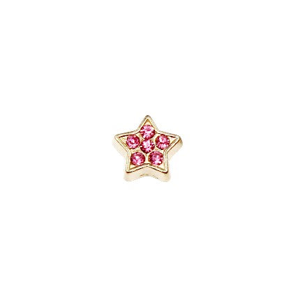 Charm Estrela Rosa