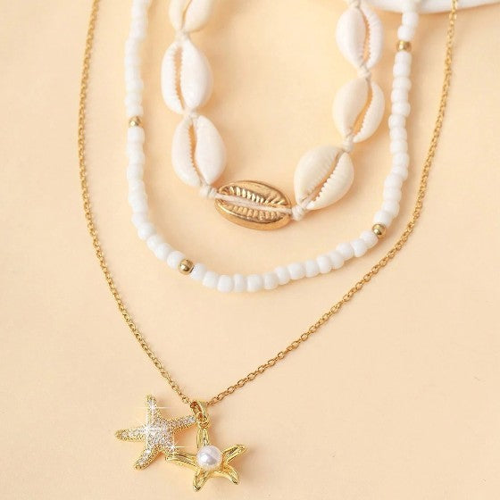 Colar Golden Starfish