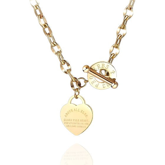 Colar Faith Heart Gold