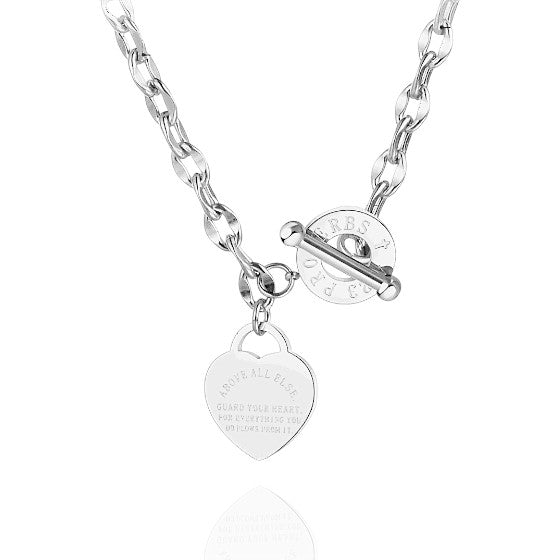 Colar Faith Heart Silver