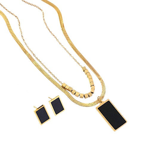 Conjunto Golden Black