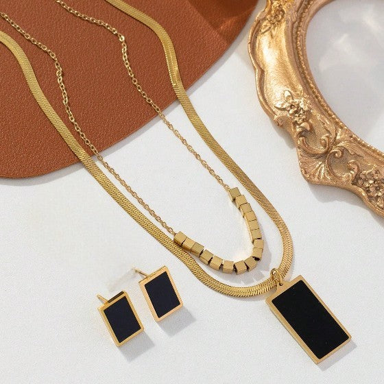 Conjunto Golden Black