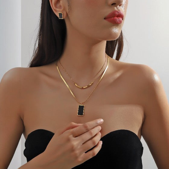 Conjunto Golden Black